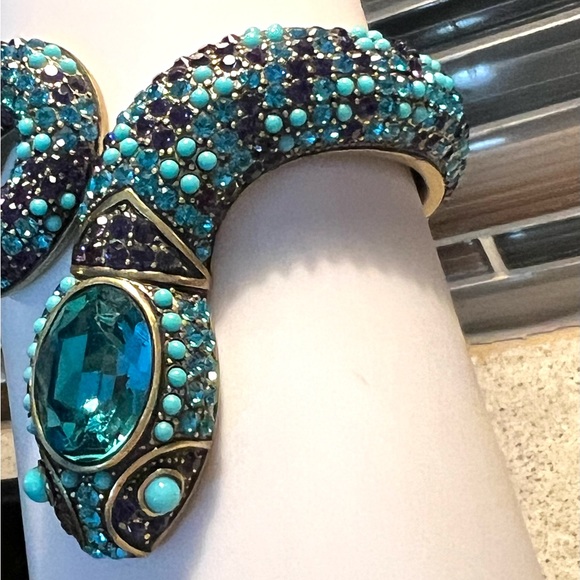 Heidi Daus “Mystical Serpent” Swarovski Crystals bracelet EUC size S/M - Picture 3 of 6